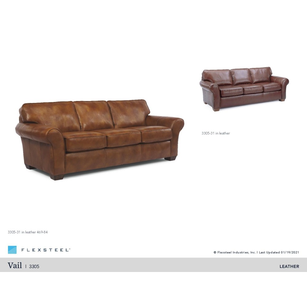 Flexsteel Vail Leather Sofa Group